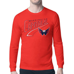Washington Capitals Starter Modern Tailsweep Long Sleeve T-Shirt - Red | US 203500348