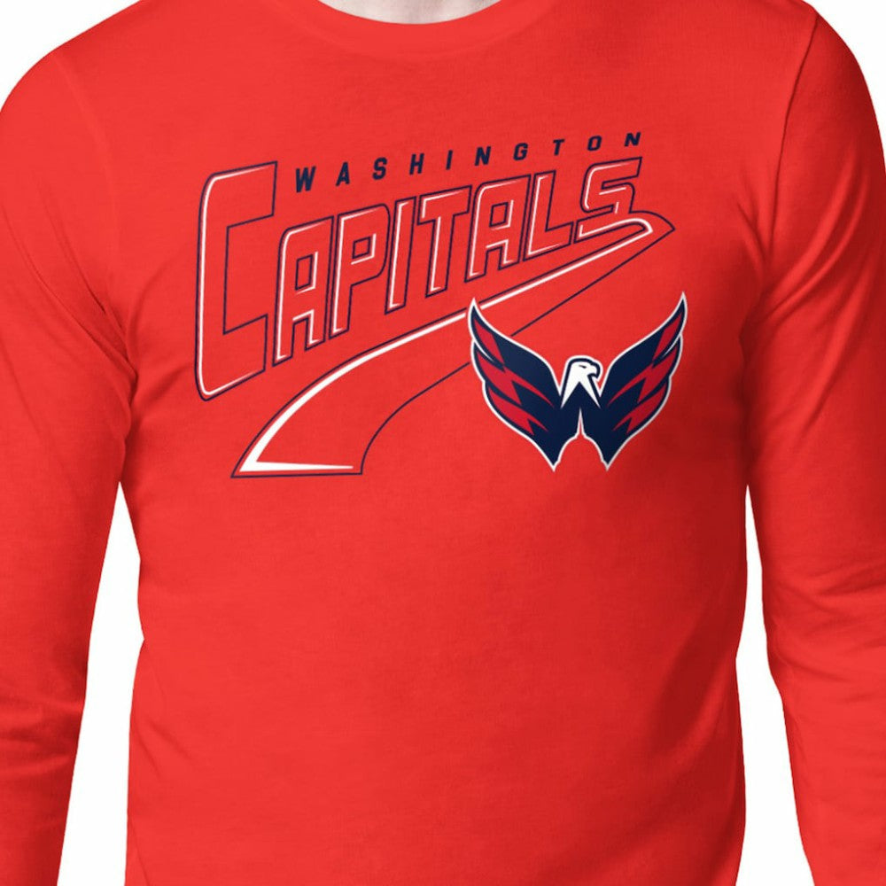 Washington Capitals Starter Modern Tailsweep Long Sleeve T-Shirt - Red | US 203500348