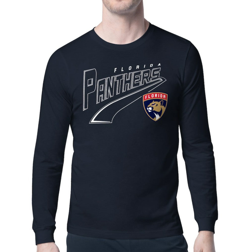 Florida Panthers Starter Modern Tailsweep Long Sleeve T-Shirt - Navy | US 203500353
