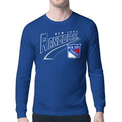 New York Rangers Starter Modern Tailsweep Long Sleeve T-Shirt - Blue | US 203500354