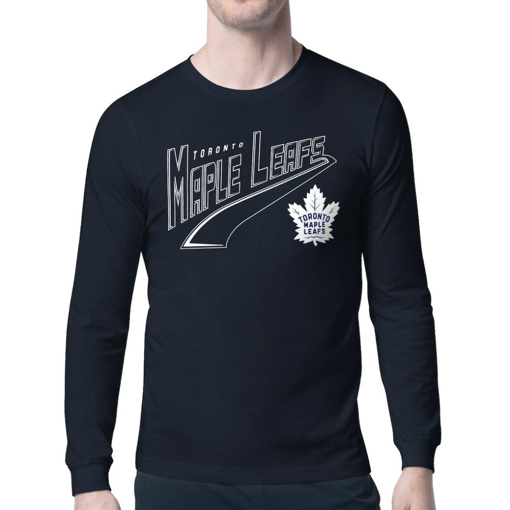 Toronto Maple Leafs Starter Modern Tailsweep Long Sleeve T-Shirt - Blue | US 203500358