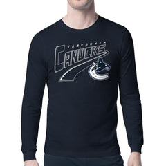 Vancouver Canucks Starter Modern Tailsweep Long Sleeve T-Shirt - Blue | US 203500359