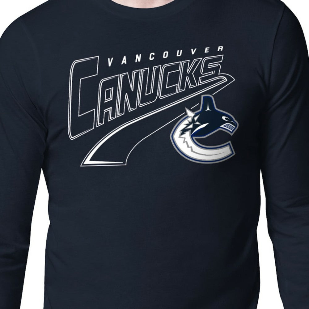 Vancouver Canucks Starter Modern Tailsweep Long Sleeve T-Shirt - Blue | US 203500359