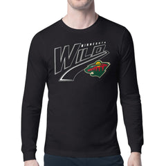 Minnesota Wild Starter Modern Tailsweep Long Sleeve T-Shirt - Black | US 203500360