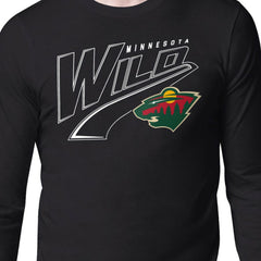 Minnesota Wild Starter Modern Tailsweep Long Sleeve T-Shirt - Black | US 203500360