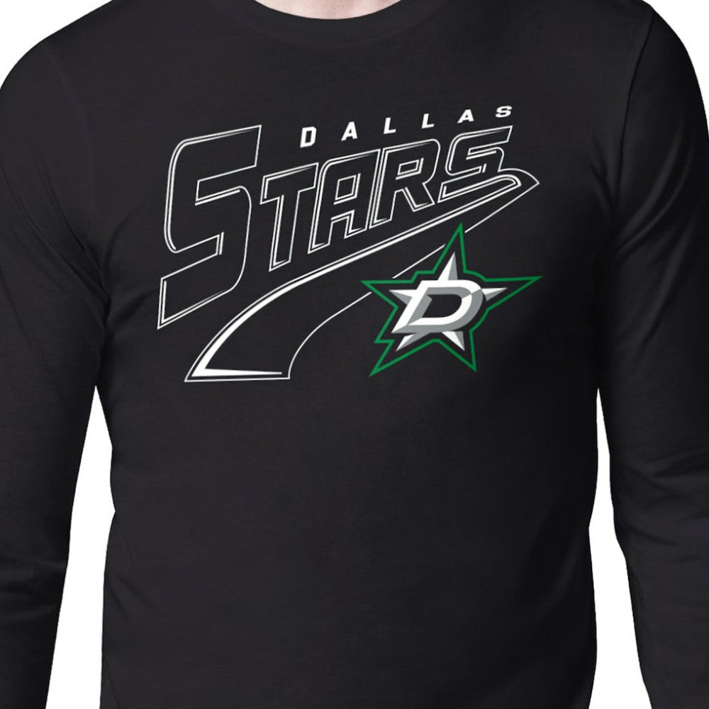 Dallas Stars Starter Modern Tailsweep Long Sleeve T-Shirt - Black | US 203500363