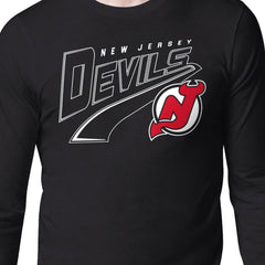 New Jersey Devils Starter Modern Tailsweep Long Sleeve T-Shirt - Black | US 203500366