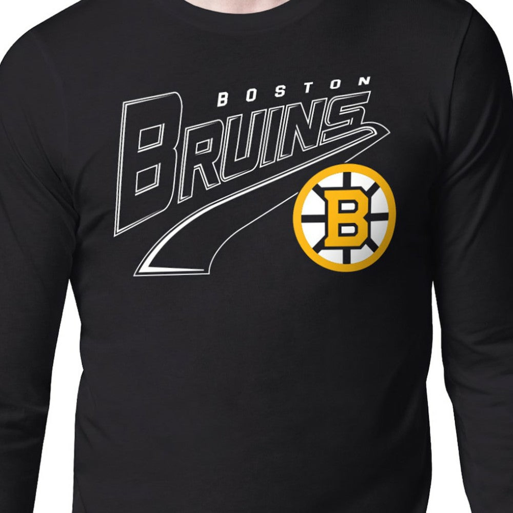 Boston Bruins Starter Modern Tailsweep Long Sleeve T-Shirt - Black | US 203500369