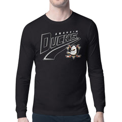 Anaheim Ducks Starter Modern Tailsweep Long Sleeve T-Shirt - Black | US 203500370