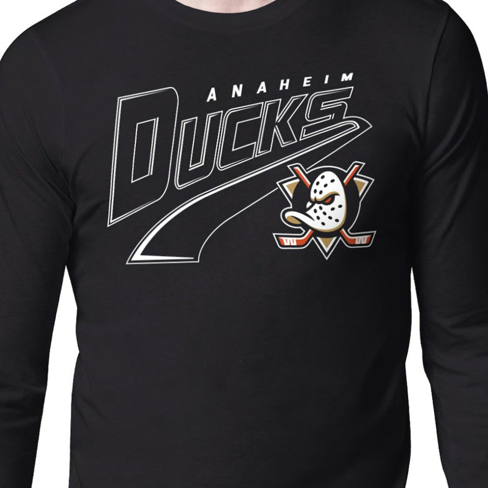 Anaheim Ducks Starter Modern Tailsweep Long Sleeve T-Shirt - Black | US 203500370