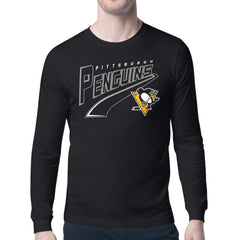 Pittsburgh Penguins Starter Modern Tailsweep Long Sleeve T-Shirt - Black | US 203500372