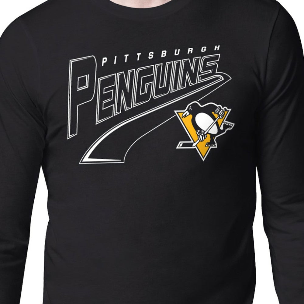 Pittsburgh Penguins Starter Modern Tailsweep Long Sleeve T-Shirt - Black | US 203500372