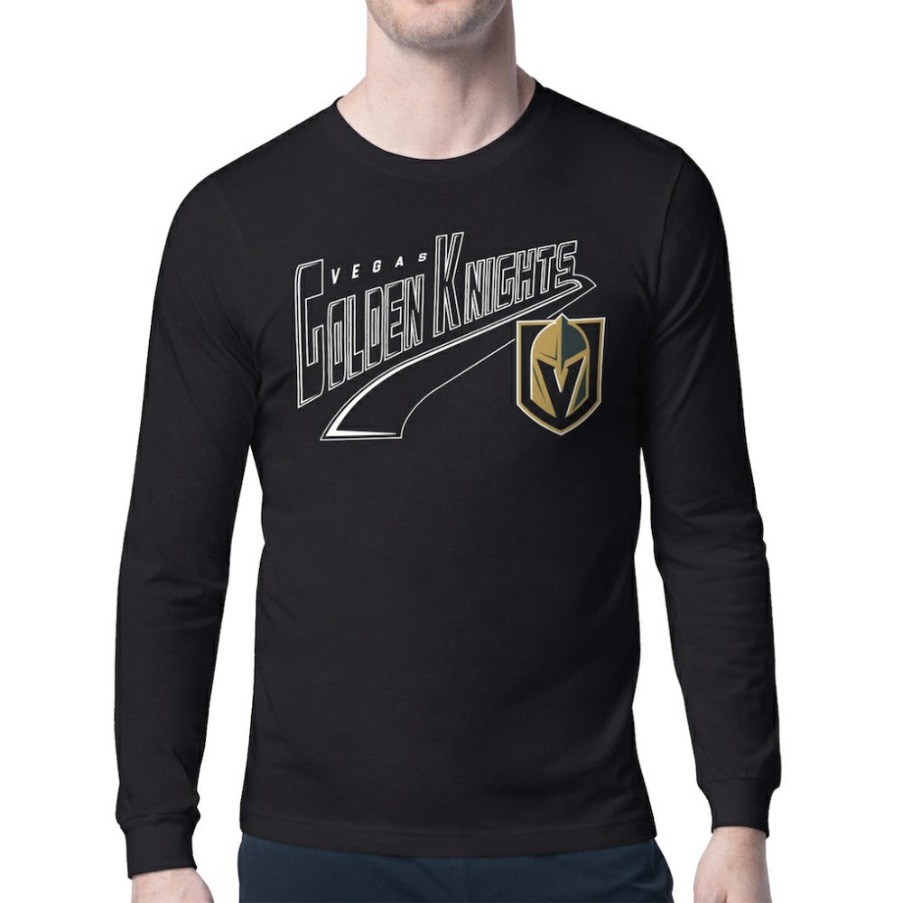 Vegas Golden Knights Starter Modern Tailsweep Long Sleeve T-Shirt - Black | US 203500373