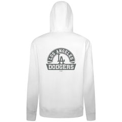 Los Angeles Dodgers Levelwear Podium Chenille Logo Full-Zip Hoodie - White Hoodies