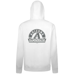 Arizona Diamondbacks Levelwear Podium Chenille Logo Full-Zip Hoodie - White Hoodies