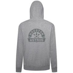 Houston Astros Levelwear Podium Chenille Logo Full-Zip Hoodie - Heather Gray Hoodies