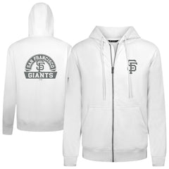 San Francisco Giants Levelwear Podium Banner Arch Full-Zip Hoodie - White Hoodies