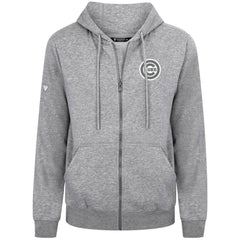 Chicago Cubs Levelwear Podium Banner Arch Full-Zip Hoodie - Heather Gray Hoodies