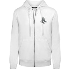 Boston Red Sox Levelwear Podium Banner Arch Full-Zip Hoodie - White Hoodies