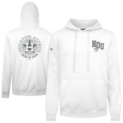 Houston Astros Levelwear Podium Valiant Hoodie - White Hoodies