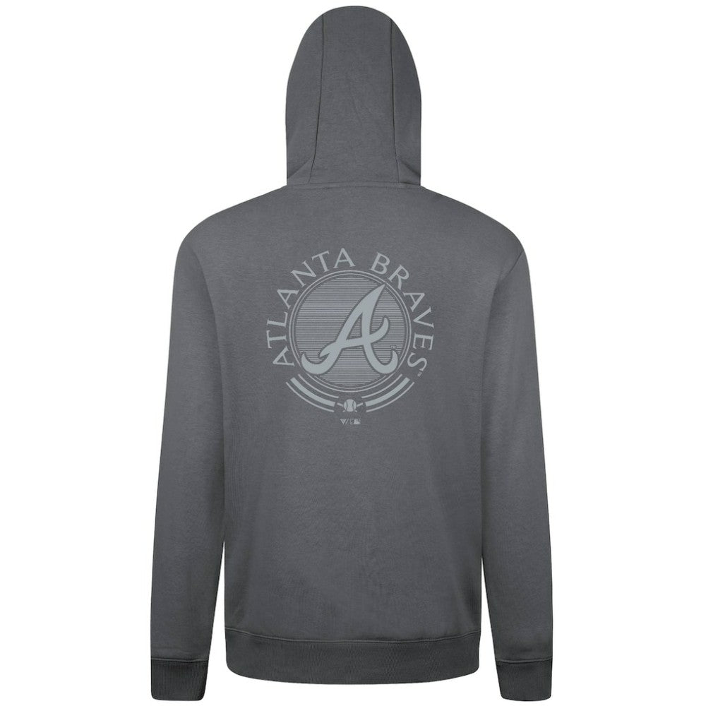Atlanta Braves Levelwear Podium Valiant Hoodie - Gray Hoodies