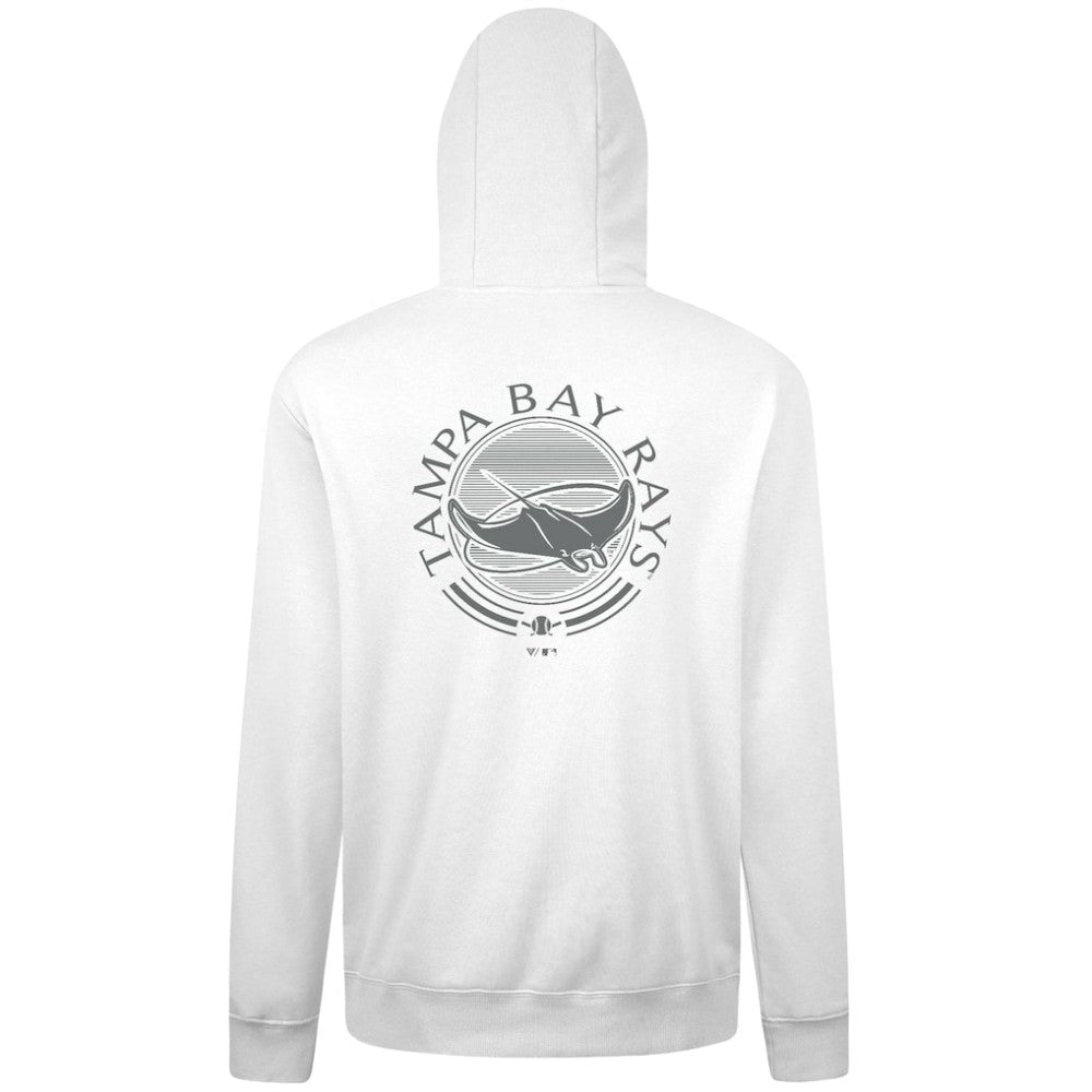 Tampa Bay Rays Levelwear Podium Grain Hoodie - White Hoodies