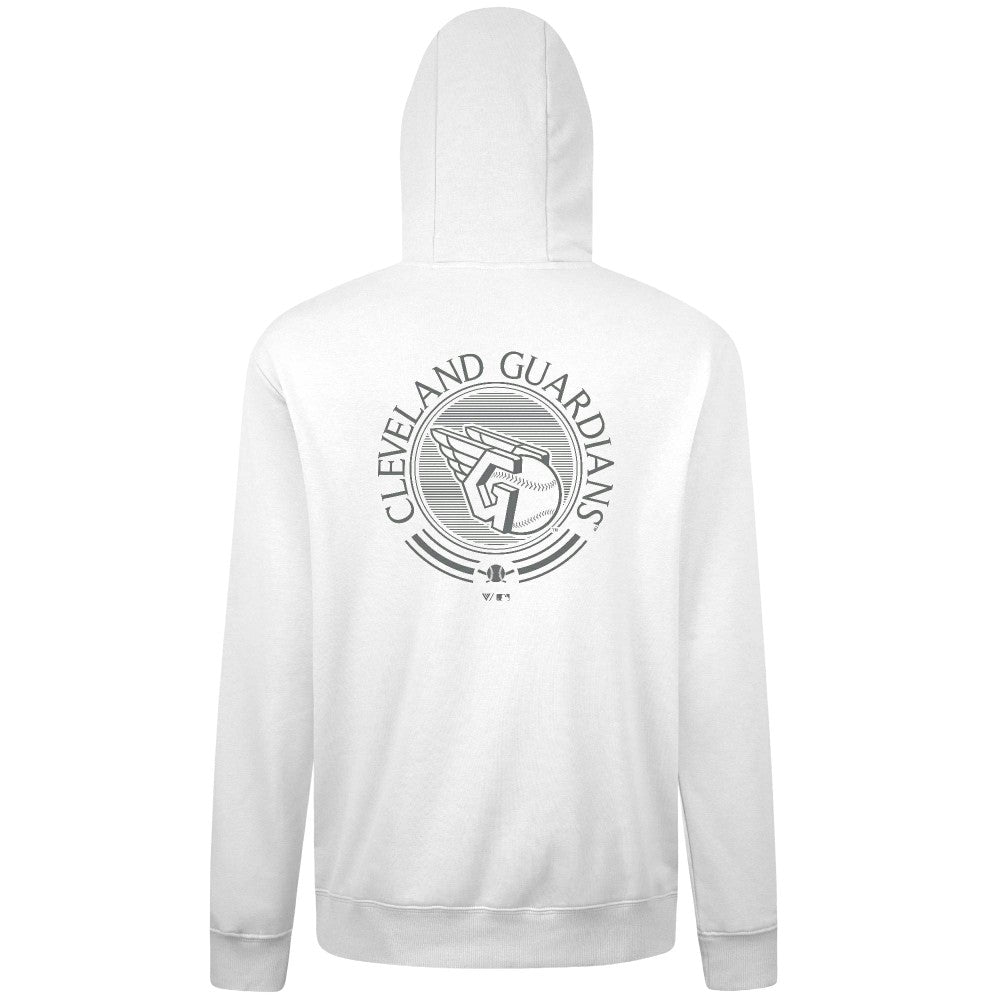 Cleveland Guardians Levelwear Podium Grain Hoodie - White Hoodies
