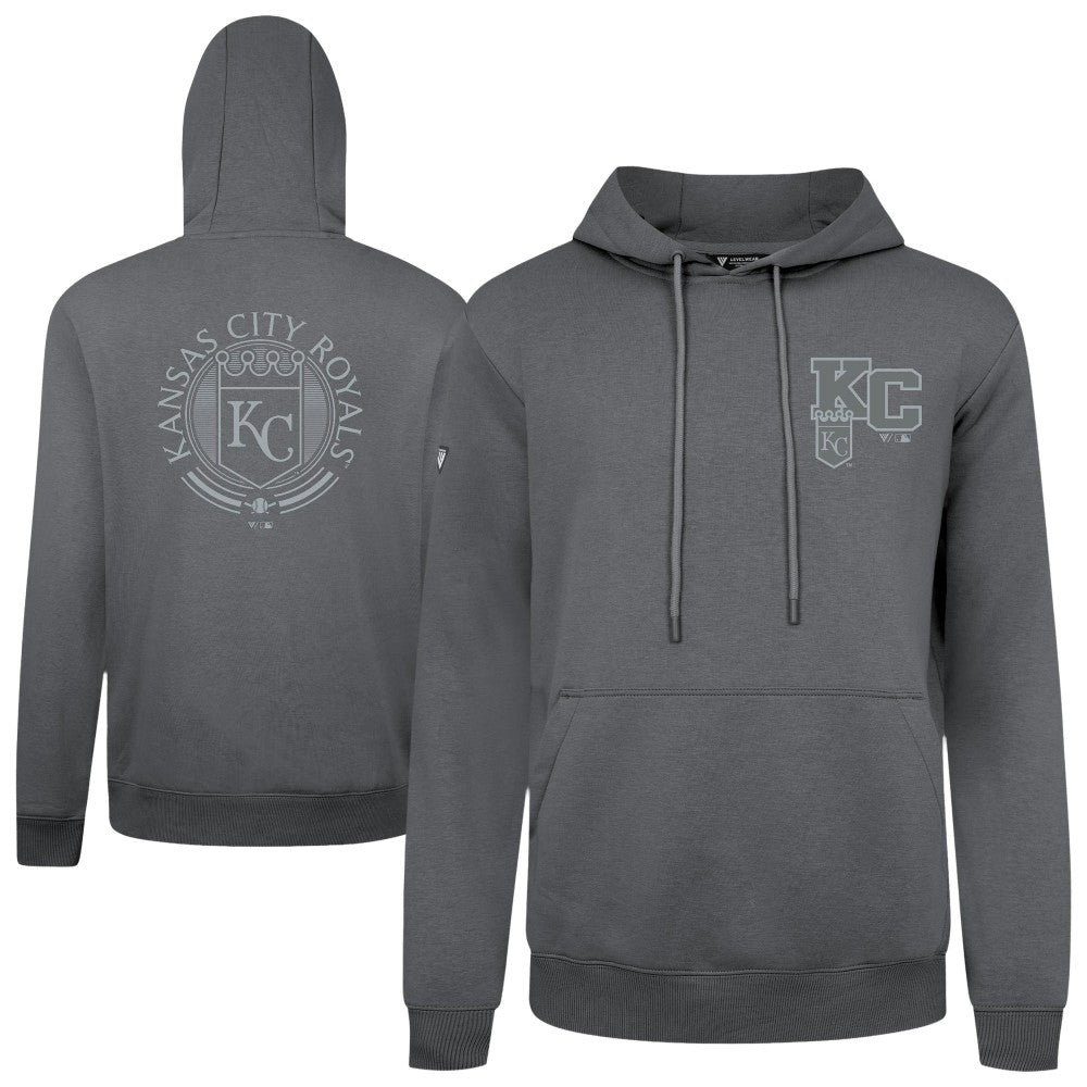 Kansas City Royals Levelwear Podium Grain Hoodie - Gray Hoodies