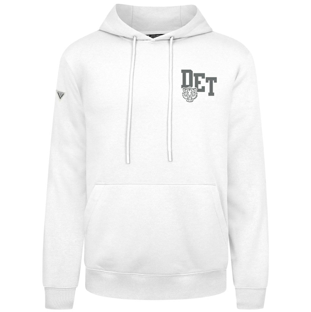 Detroit Tigers Levelwear Podium Grain Hoodie - White Hoodies