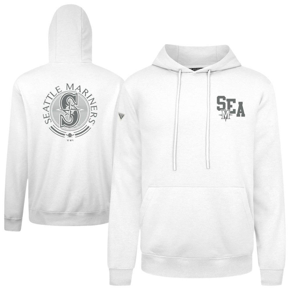 Seattle Mariners Levelwear Podium Grain Hoodie - White Hoodies