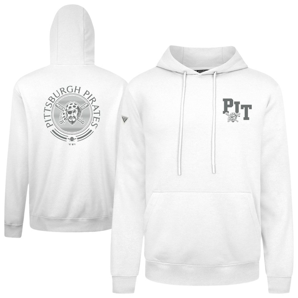 Pittsburgh Pirates Levelwear Podium Grain Hoodie - White Hoodies