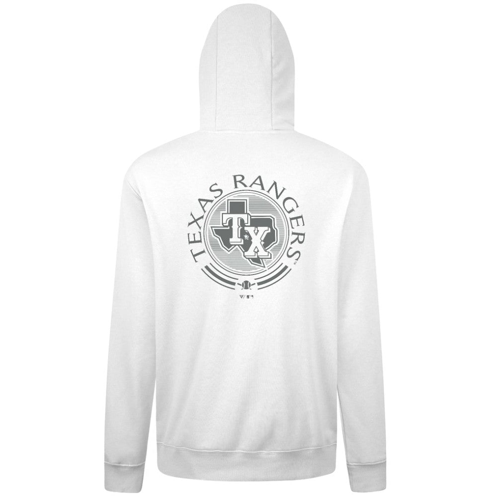 Texas Rangers Levelwear Podium Grain Hoodie - White Hoodies