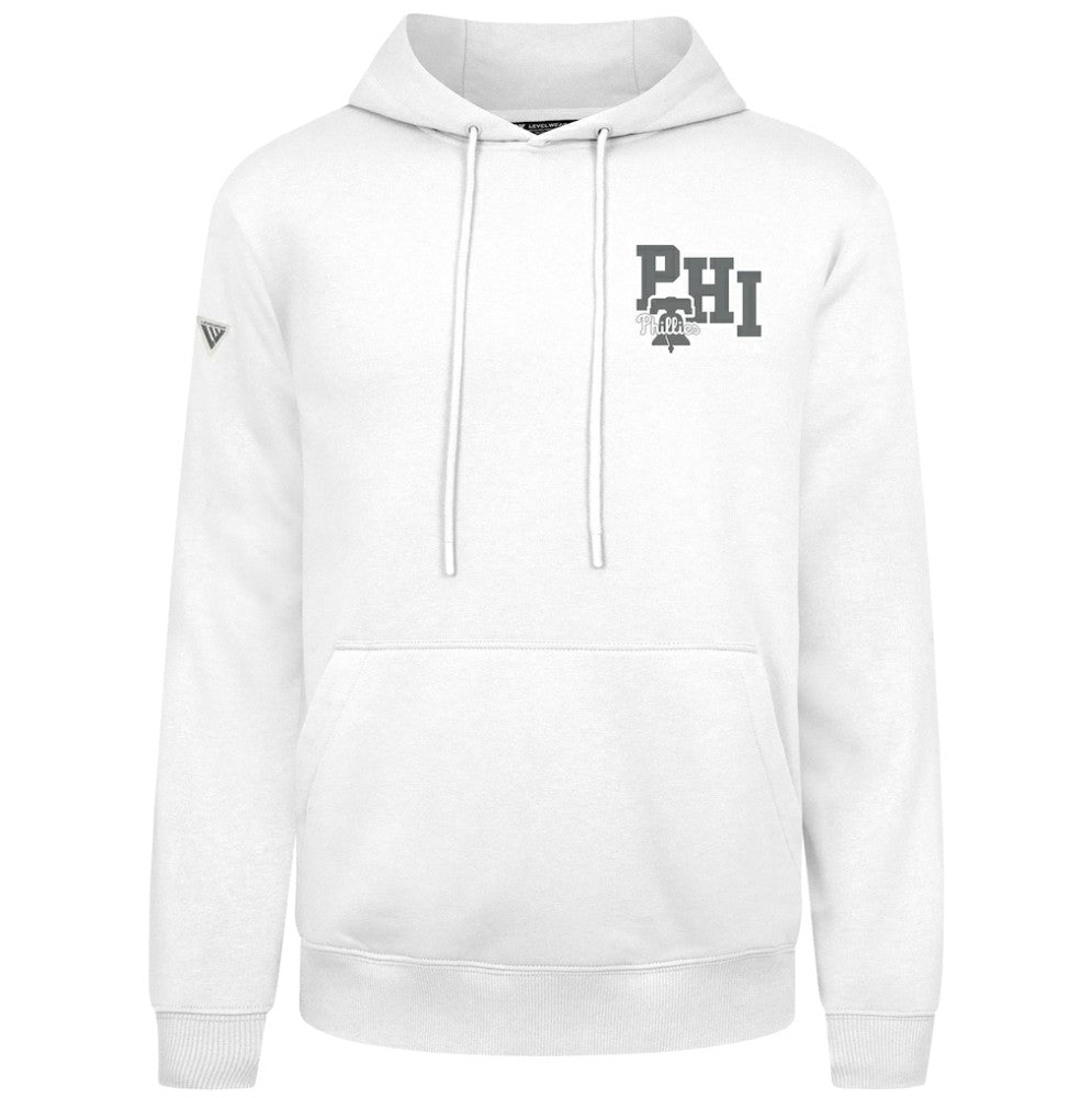 Philadelphia Phillies Levelwear Podium Grain Hoodie - White Hoodies