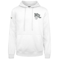 Milwaukee Brewers Levelwear Podium Grain Hoodie - White Hoodies