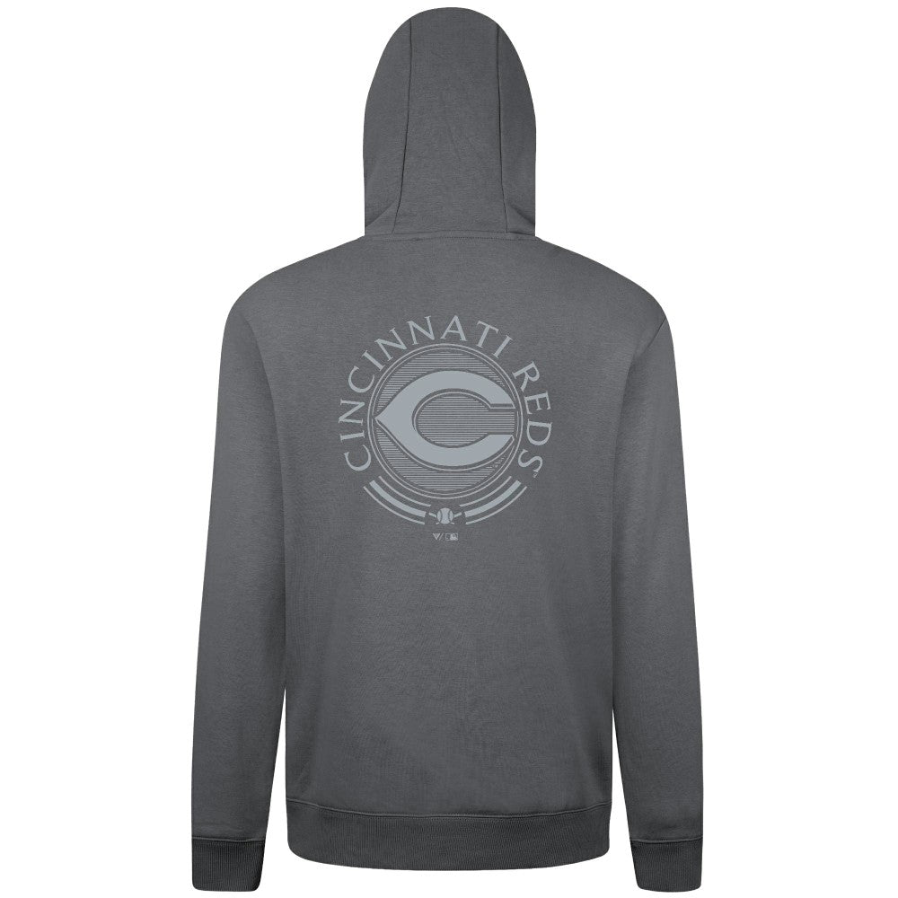 Cincinnati Reds Levelwear Podium Grain Hoodie - Gray Hoodies