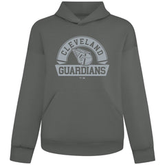 Cleveland Guardians Levelwear Luxe Signature Banner Arch Tri-Blend Hoodie - Gray Hoodies