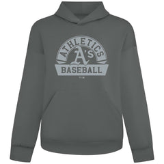 Athletics Levelwear Luxe Signature Banner Arch Tri-Blend Hoodie - Gray Hoodies