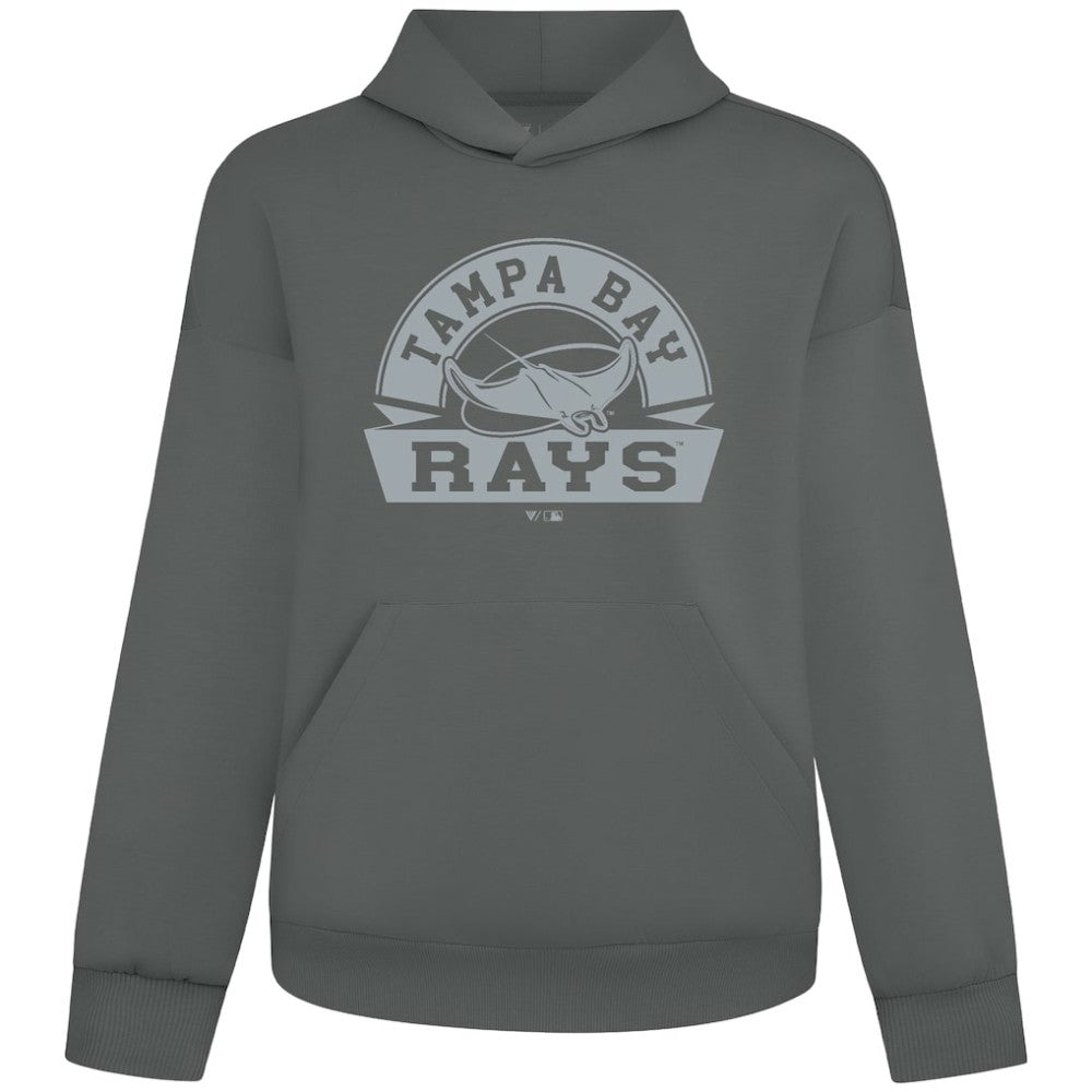 Tampa Bay Rays Levelwear Luxe Signature Banner Arch Tri-Blend Hoodie - Gray Hoodies