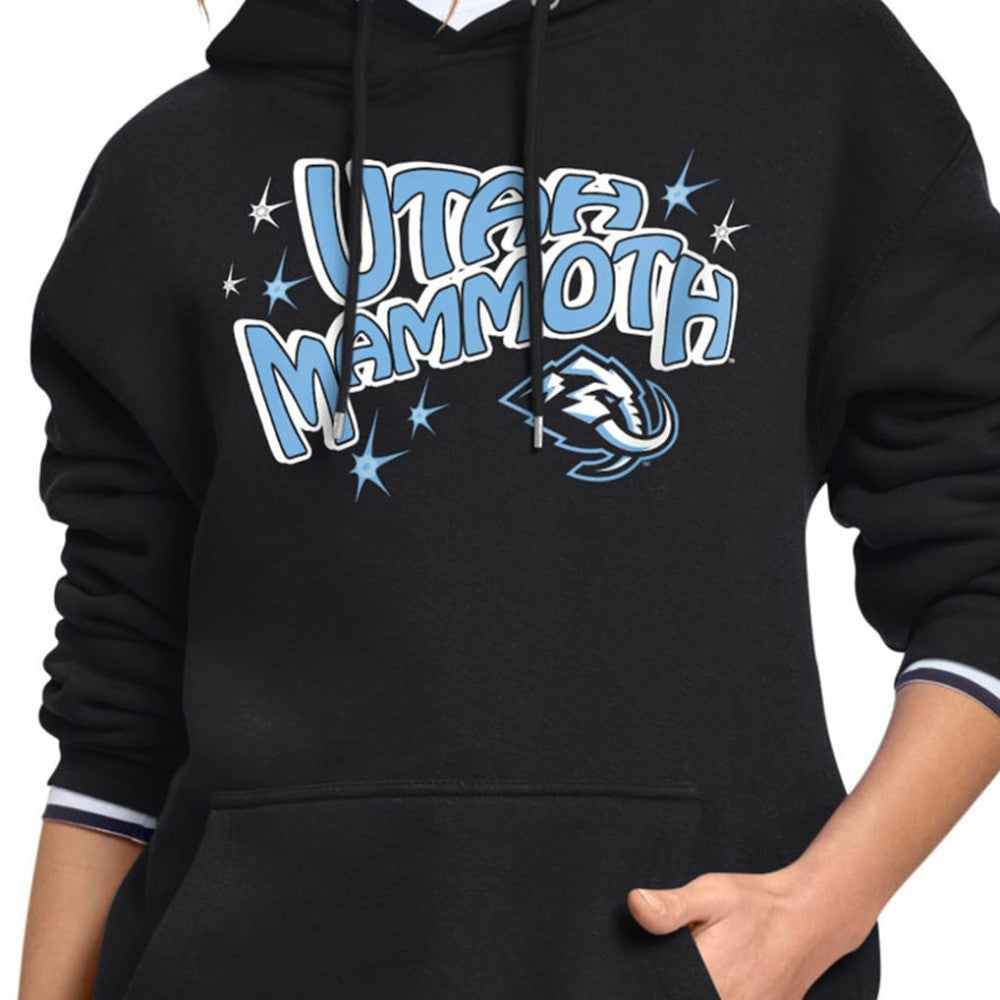 Utah Mammoth Starter Women's Fireworks Fleece Hoodie - Black | US 203500689