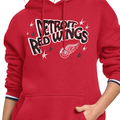 Detroit Red Wings Starter Women's Fireworks Fleece Hoodie - Red | US 203500692