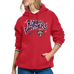 Florida Panthers Starter Women's Fireworks Fleece Hoodie - Red | US 203500695