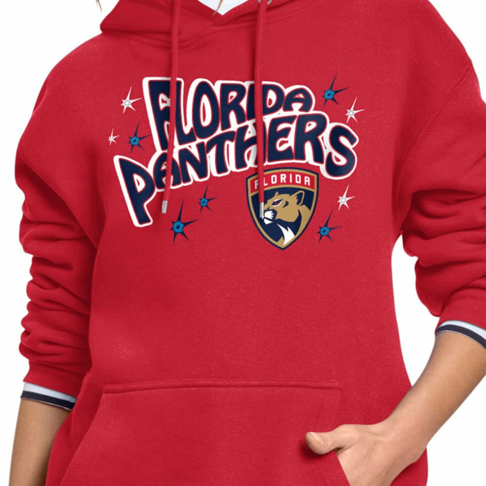 Florida Panthers Starter Women's Fireworks Fleece Hoodie - Red | US 203500695