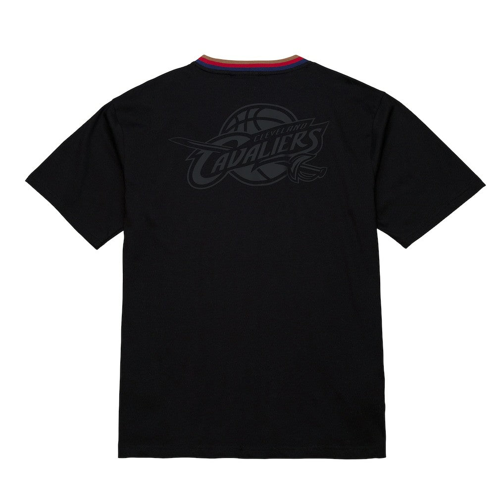 Cleveland Cavaliers Hardwood Classics Nights Playmaker T-Shirt Black - Mitchell & Ness