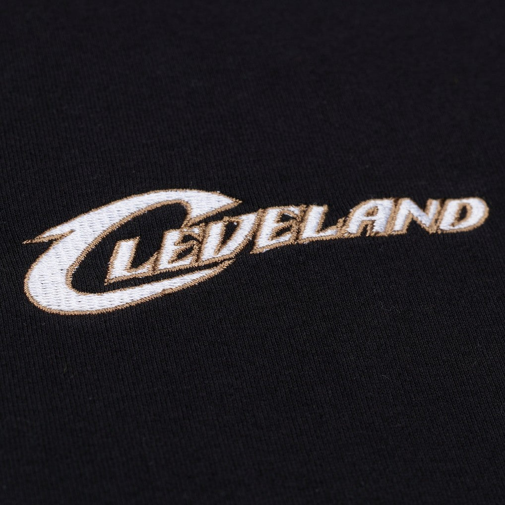 Cleveland Cavaliers Hardwood Classics Nights Playmaker T-Shirt Black - Mitchell & Ness