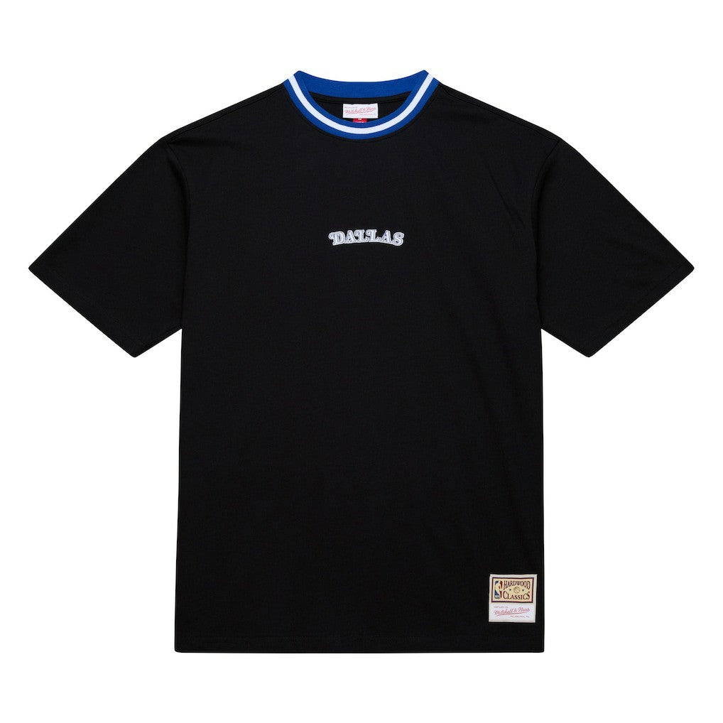 Dallas Mavericks Hardwood Classics Nights Playmaker T-Shirt Black - Mitchell & Ness