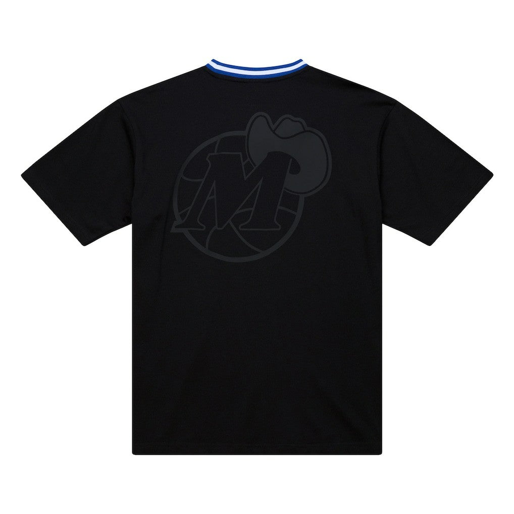 Dallas Mavericks Hardwood Classics Nights Playmaker T-Shirt Black - Mitchell & Ness