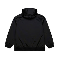 Cleveland Cavaliers Hardwood Classics Nights Walk the Tunnel Satin Bomber Full-Snap Hooded Jacket Black - Mitchell & Ness