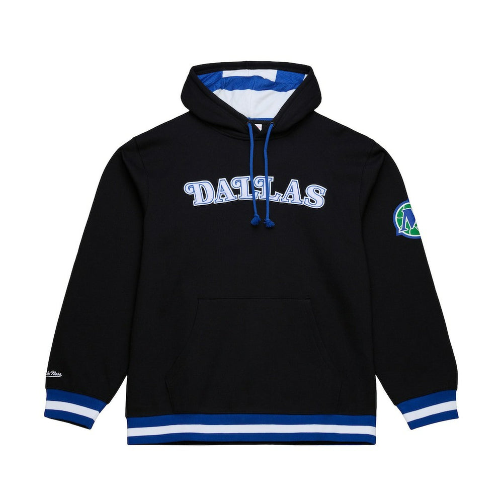Dallas Mavericks Hardwood Classics Nights Playmaker Fleece Hoodie Black - Mitchell & Ness