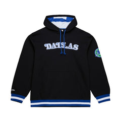 Dallas Mavericks Hardwood Classics Nights Playmaker Fleece Hoodie Black - Mitchell & Ness