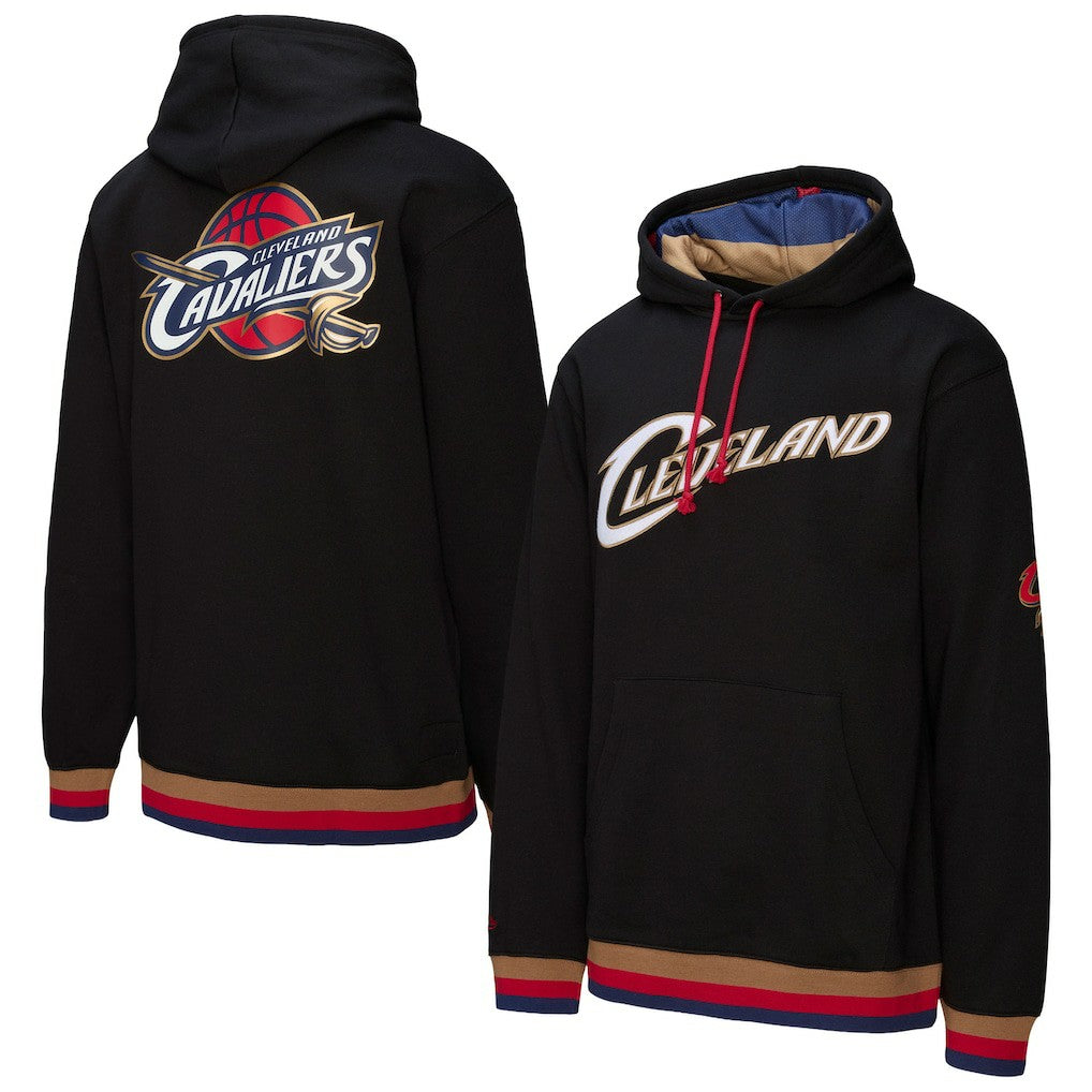Cleveland Cavaliers Hardwood Classics Nights Playmaker Fleece Hoodie Black - Mitchell & Ness